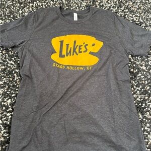 Gilmore girls Gray Luke's Diner Graphic T-Shirt